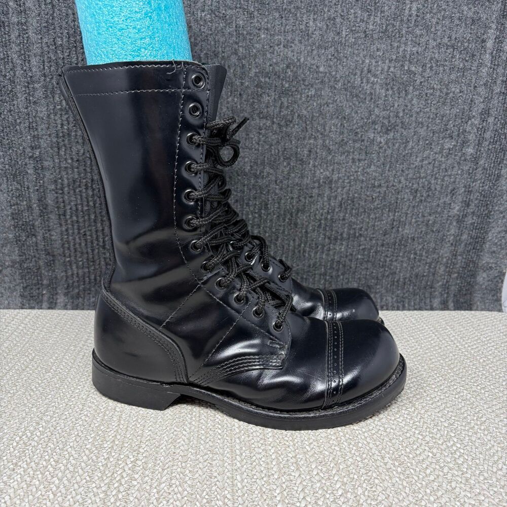 Corcoran 1500 10” Jump Boots Military Black Leather Combat Cap Toe Men’s 6 EE